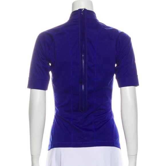 STELLA MCCARTNEY FOR ADIDAS Mock Neck Short Sleeve T-Shirt - Picture 2 of 3